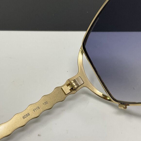 Yves Saint Laurent Vintage Gradient Sunglasses YSL 6056 y116 Gold & Silver main image 4